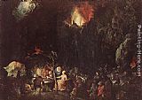 St Anthony of Padua Paintings - Temptation of St Anthony by Jan the elder Brueghel